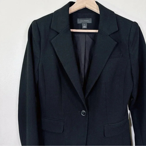 Halogen  Womens Size Xsmall Single Button Fitted Blazer - Picture 8 of 16